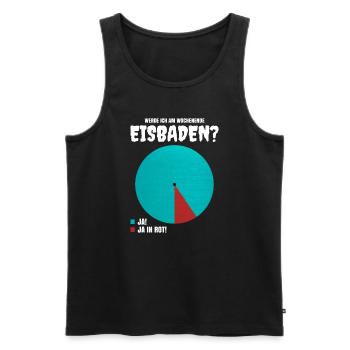 Am Wochenende Eisbaden - Männer Premium Bio Tank Top - Schwarz - Vorne - Michal (187cm)