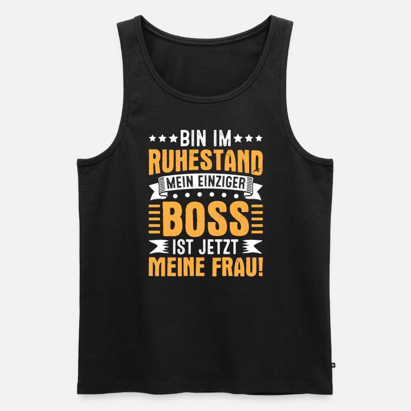Witziges Ruhestand Abschiedsgeschenk - Männer Premium Bio Tank Top - Schwarz