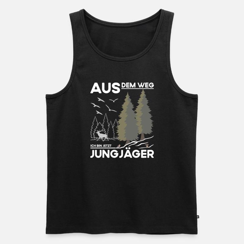 Jungjäger - Männer Premium Bio Tank Top - Schwarz