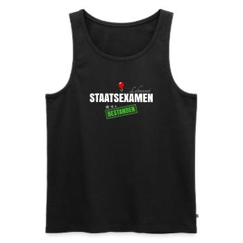 Staatsexamen Lehramt - Männer Premium Bio Tank Top - Schwarz - Vorne - Michal (187cm)