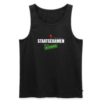 Staatsexamen Physiotherapie - Männer Premium Bio Tank Top - Schwarz - Vorne - Michal (187cm)