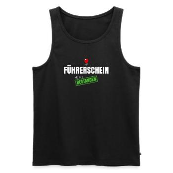 Führerschein Bestanden - Männer Premium Bio Tank Top - Schwarz - Vorne - Michal (187cm)