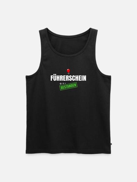 Führerschein Bestanden - Männer Premium Bio Tank Top - Schwarz