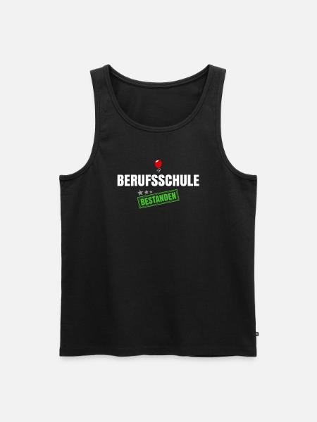 Berufsschule Bestanden - Männer Premium Bio Tank Top - Schwarz