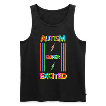 Autismus - Männer Premium Bio Tank Top - Schwarz - Vorne - Michal (187cm)