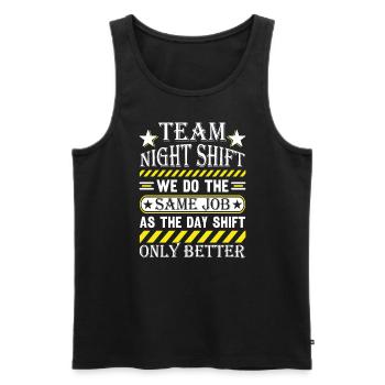 Krankenschwester - Männer Premium Bio Tank Top - Schwarz - Vorne - Michal (187cm)