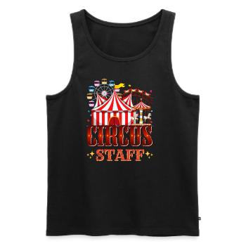 Circus - Men's Premium Organic Tank Top - black - Front - AI Model Male 178 light (178cm)