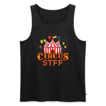 Circus - Men's Premium Organic Tank Top - black - Front - AI Model Male 178 light (178cm)