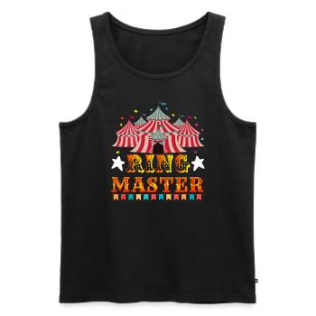 Circus - Men's Premium Organic Tank Top - black - Front - AI Model Male 178 light (178cm)