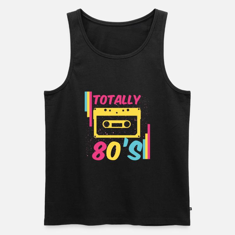 Totally 80's - Männer Premium Bio Tank Top - Schwarz