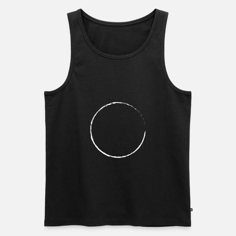 Kreis 1 Weiss - Männer Premium Bio Tank Top - Schwarz