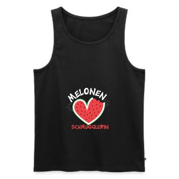Schwangerschaft - Melonen Schmugglerin - Männer Premium Bio Tank Top - Schwarz - Vorne - Michal (187cm)