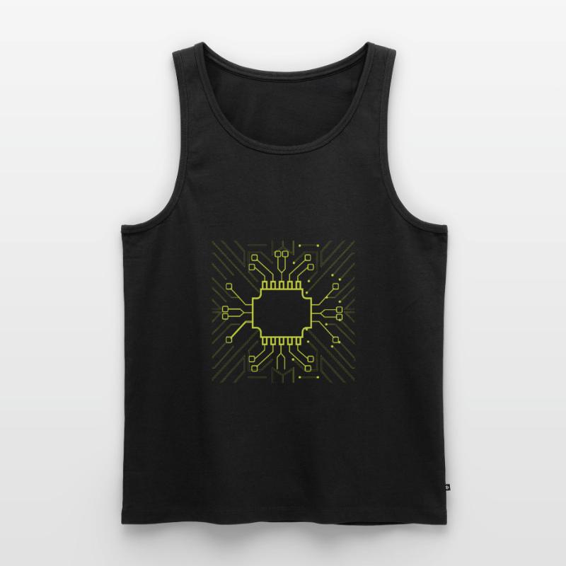 Computer Scientist Admin Hardware CPU Men's Premium Organic Tank Top