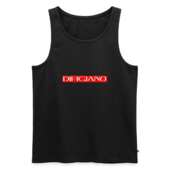 DIfigiano Dit drôle - Débardeur bio Premium Homme - noir - Devant - Michal (187cm)