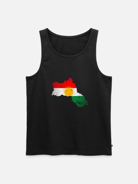 Kurdistan kurdisk flag for kurdere - Herre Premium økologisk tanktop - sort