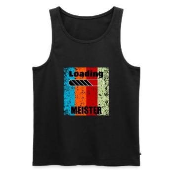 Meister 2020 Handwerk Meisterprüfung Bestanden - Männer Premium Bio Tank Top - Schwarz - Vorne - Michal (187cm)