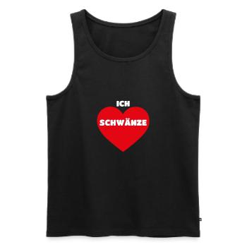 Ich liebe schwänze Junggesellenabschied Geschenk - Männer Premium Bio Tank Top - Schwarz - Vorne - Michal (187cm)