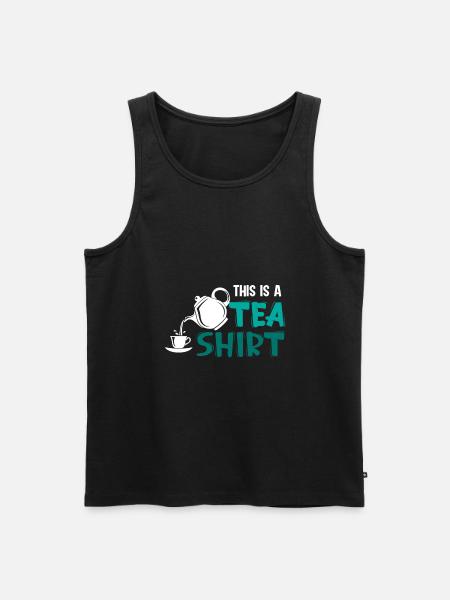 Mein Morgenritual Tee - Männer Premium Bio Tank Top - Schwarz