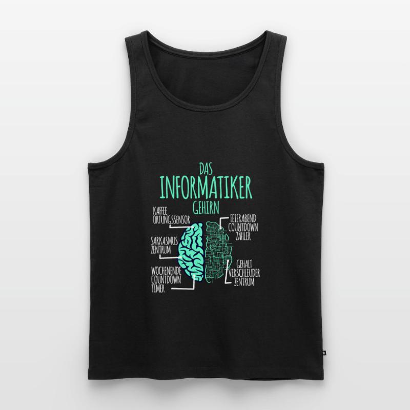 Informatiker Informatik Programmierer Nerd Geek Männer Premium Bio Tank Top