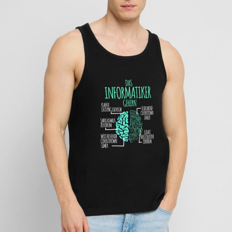 Informatiker Informatik Programmierer Nerd Geek Männer Premium Bio Tank Top