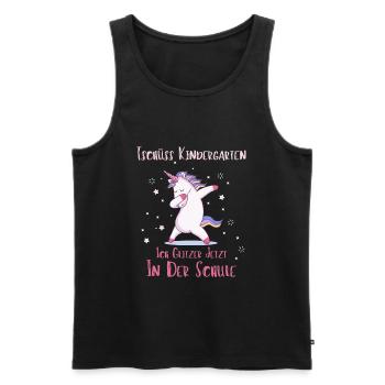 Einschulung Schulanfang Kindergarten Schulstart - Männer Premium Bio Tank Top - Schwarz - Vorne - Michal (187cm)