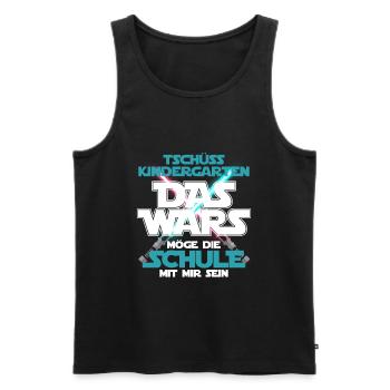 Einschulung Schulanfang Kindergarten Schulstart - Männer Premium Bio Tank Top - Schwarz - Vorne - Michal (187cm)