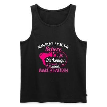 Hairstylist Haare Schneiden Friseur Lehrling - Männer Premium Bio Tank Top - Schwarz - Vorne - Michal (187cm)