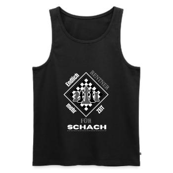 Endlich Rentner, mehr Zeit für Schach! Hobby - Männer Premium Bio Tank Top - Schwarz - Vorne - Michal (187cm)