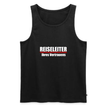 Reiseleiter Tourismus Tour-Guide Geschenk Reise - Männer Premium Bio Tank Top - Schwarz - Vorne - Michal (187cm)