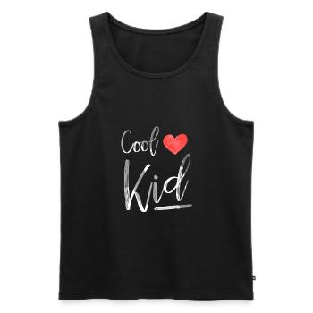 Partner Look Couple Partner Couple Couple Family - Men's Premium Organic Tank Top - black - Front - Michal (187cm)