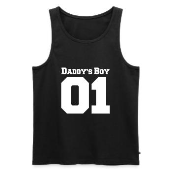 Partner Look Couple Partner Couple Couple Family - Men's Premium Organic Tank Top - black - Front - Michal (187cm)