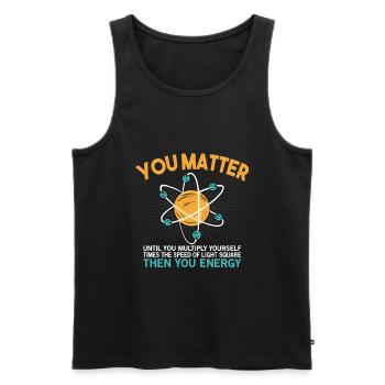 They are important until they - Men's Premium Organic Tank Top - black - Front - Michal (187cm)