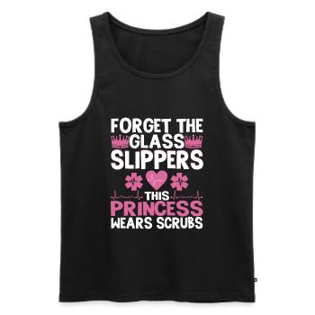 Funny Nurse Nursing Forgot - Men's Premium Organic Tank Top - black - Front - AI Model Male 178 light (178cm)