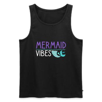 Mermaid Vibes Nice - Men's Premium Organic Tank Top - black - Front - AI Model Male 178 light (178cm)