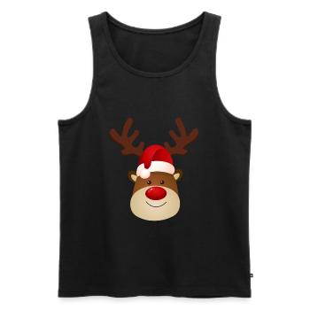 Merry Christmas Christmas Xmas - Men's Premium Organic Tank Top - black - Front - AI Model Male 178 light (178cm)