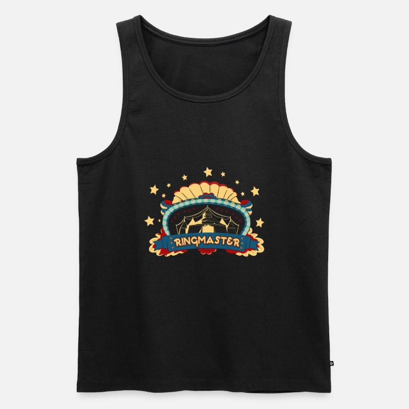 Circus Ringmaster Kostüm - Männer Premium Bio Tank Top - Schwarz