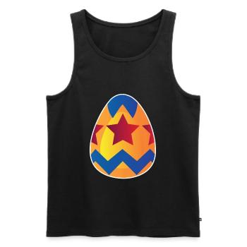 Easter egg - Men's Premium Organic Tank Top - black - Front - AI Model Male 178 light (178cm)