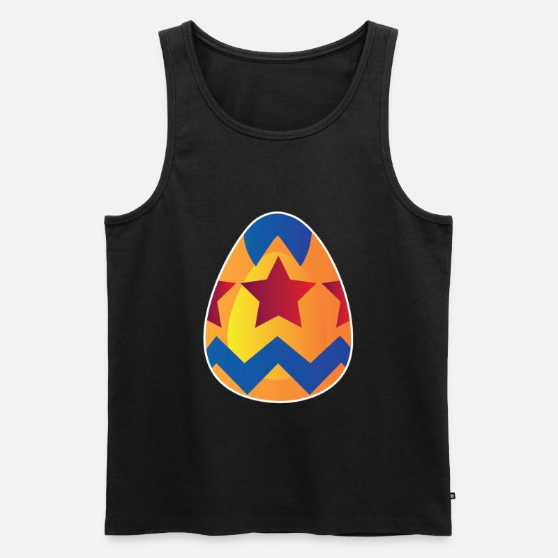 Osterei - Männer Premium Bio Tank Top - Schwarz