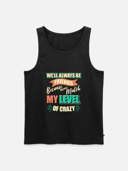 Friend Best Friends - Men's Premium Organic Tank Top - black