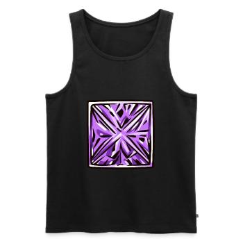 Diamond Gemstone - Men's Premium Organic Tank Top - black - Front - AI Model Male 178 light (178cm)