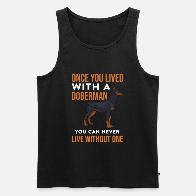 Dobermann - Männer Premium Bio Tank Top - Schwarz