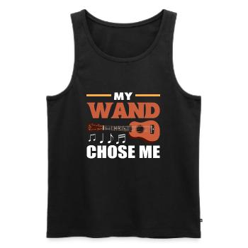My Wand Chose Me Luthier - Men's Premium Organic Tank Top - black - Front - Michal (187cm)