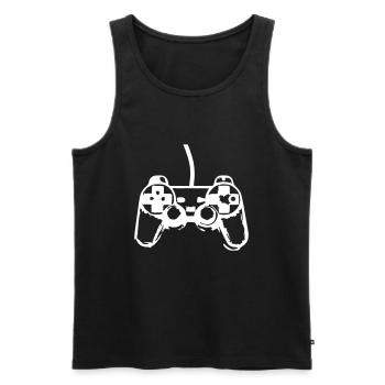 Conception de jeu de contrôleur de jeu pour cadeau de jeu - Débardeur bio Premium Homme - noir - Devant - Michal (187cm)