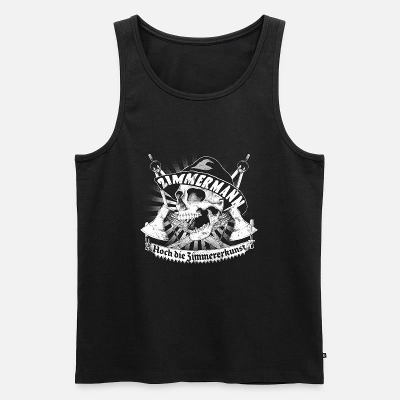Zimermann - Männer Premium Bio Tank Top - Schwarz