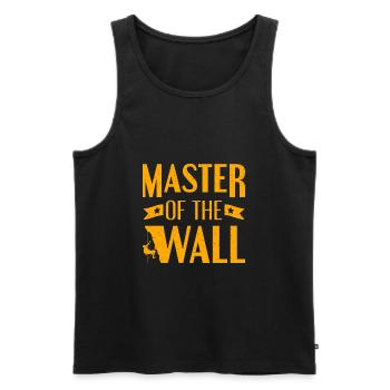 Climbing Master Of The Wall Climber Rock Climbing - Männer Premium Bio Tank Top - Schwarz - Vorne - AI Model Male 178 light (178cm)