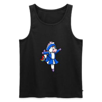 Gardetänzerin Gardetanz Unicorn Showtänzerin - Männer Premium Bio Tank Top - Schwarz - Vorne - AI Model Male 178 light (178cm)