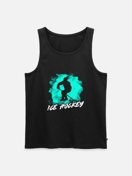 Eishockey - Männer Premium Bio Tank Top - Schwarz