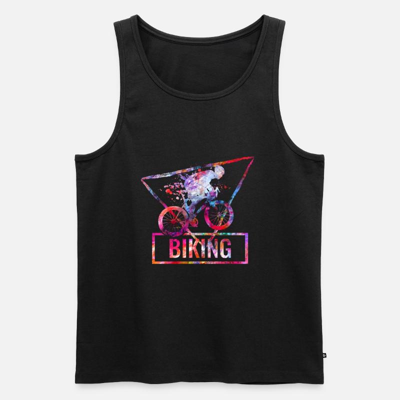 Fahrrad - Männer Premium Bio Tank Top - Schwarz
