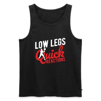 Tennisplatz Spruch Für Tennis - Männer Premium Bio Tank Top - Schwarz - Vorne - AI Model Male 178 light (178cm)