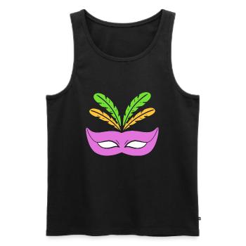 Mardi Gras Mask Mardi Gras Performer - Männer Premium Bio Tank Top - Schwarz - Vorne - AI Model Male 178 light (178cm)